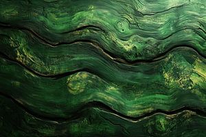 Groene Harmonie Organische Houtstructuur