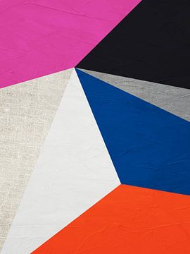 ABSTRAKTE GEOMETRISCHE KUNST IN MODERNEN FARBEN von Online Arts