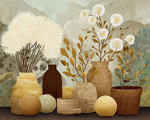 Nature morte florale | Flower Vibes sur Peintures accrocheuses