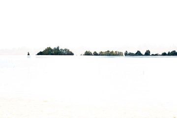 Minimalistisch uitzicht op het strand van pauline smale