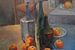 Stilleven met perziken en vazen - olieverf op doek door Pieter Ringoot van Galerie Ringoot