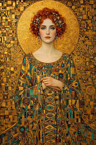 De gouden muze van de art nouveau