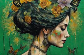 Flower Dream 98.7 by Eye catching paintings