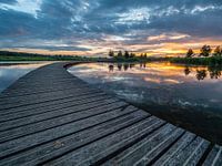 boardwalk sunset