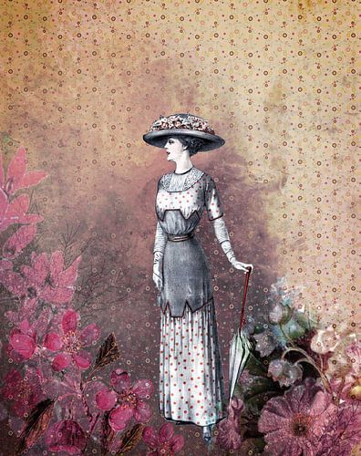 VINTAGE LADY INTO MAGICAL FOREST v1