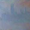 Parlementsgebouwen in de Mist, Claude Monet van Meesterlijcke Meesters
