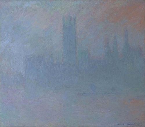 Parlementsgebouwen in de Mist, Claude Monet