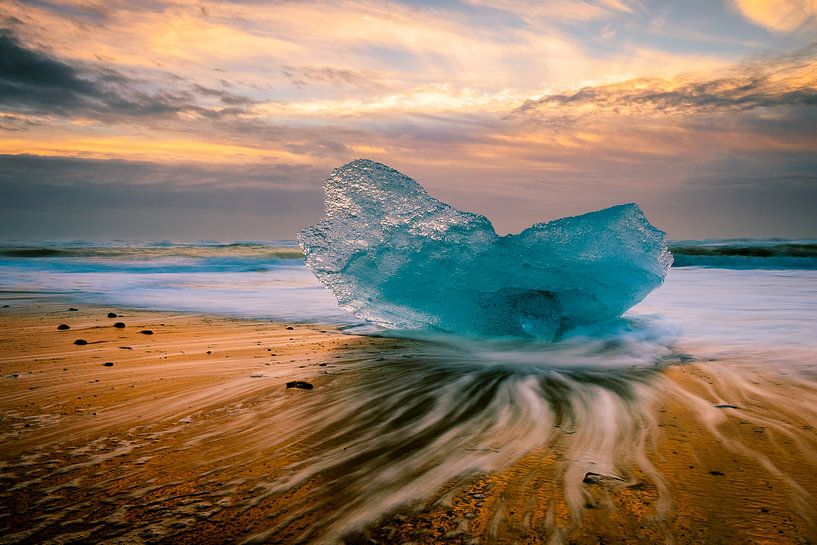 Jökulsárlón Ice Lagoon van Edwin van Wijk