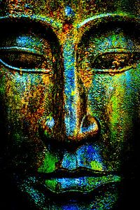 Buddha farbig Pop Art