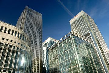 Canary Wharf Londen van Richard Wareham