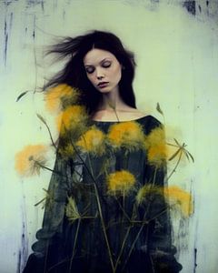 Collage-Porträt "Pusteblumen"