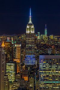 Ligne d'horizon de New York - Vue du haut du rocher 2016 (3)