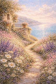 Impressionist Wildflower Meadow Canvas