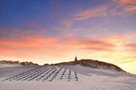 Texel lighthouse at sunset by John Leeninga thumbnail