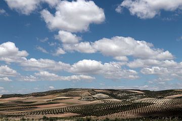 Wolken over Andalusie van Jan Katuin