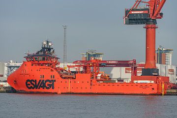 Offshore support schip Esvagt Faraday. van Jaap van den Berg