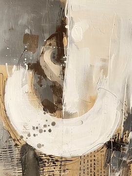 Modern abstract in wabi-sabi stijl van Japandi Art Studio