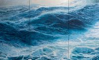 Triptych Wind force 10 on the ocean by Bert Oosthout thumbnail