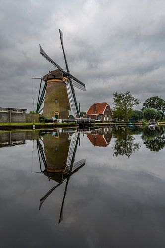 The zwanburger mill in the Kagerplassen in Warmond (0112).