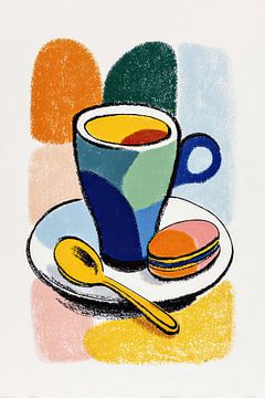 Mok Macarons | Coffee Cheers van OMG Art