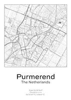 Stads kaart - Nederland - Purmerend