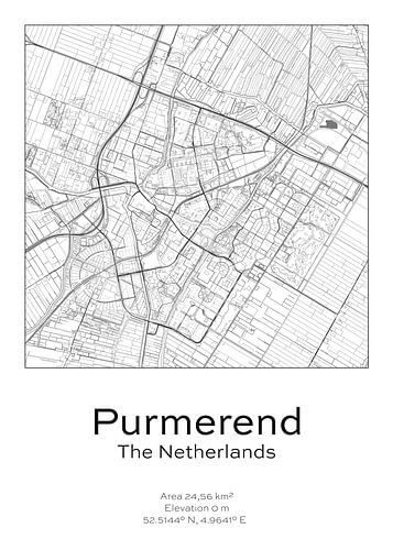Plan de ville - Pays-Bas - Purmerend