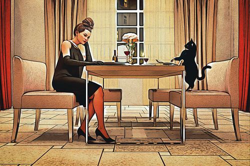 Tafel voor twee, een stripfiguur