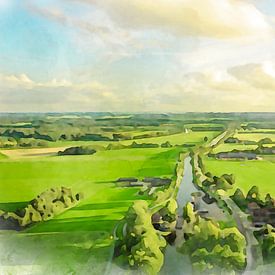 Landscape, Rogat, Drenthe. by Danny de Klerk