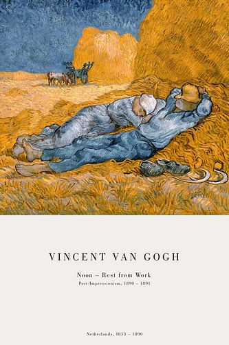 Vincent van Gogh - Namiddag - Pauze van het werk