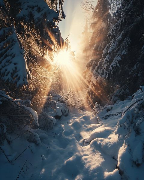 Winterspaziergang von fernlichtsicht