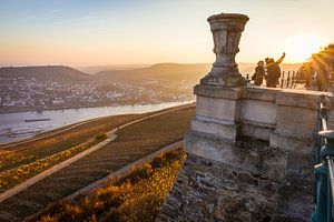 Aussichtsterrasse Niederwald oberhalb Rüdesheim van Christian Müringer