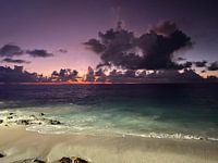 Paarse zonsondergang