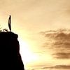 Silhouette in the Tatacoa desert in Colombia by Jessica Lokker