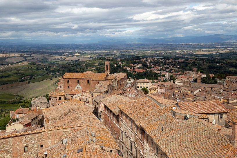 MONTEPULCIANO Stadtlandschaft - roofs of montepulciano von Bernd Hoyen