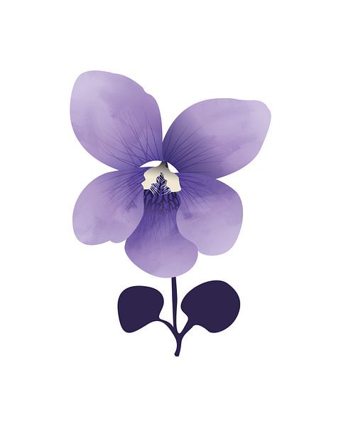 Abstract violet by Tanja Udelhofen