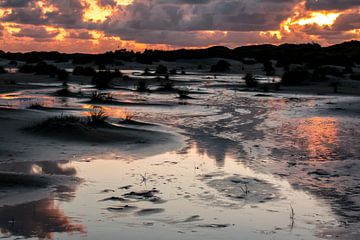 Das Watt im Sonnenuntergang von Alexander Wolff