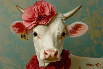 Moo-donna: Queen of the Pasture van PixelMint.