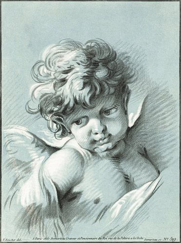 Putto, engeltje, Gilles Demarteau (ca. 1756–1776)