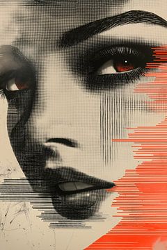 Modern abstracte vrouw van Bert Nijholt