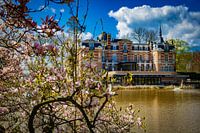 Kasteel van Brasschaat met bloesem