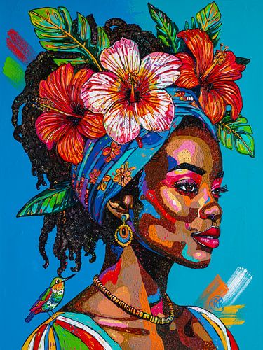 Tranquillité tropicale sur Happy Paintings / Renata Rolefes