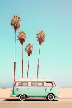Bestelwagen in Venice Beach van Philippe HUGONNARD
