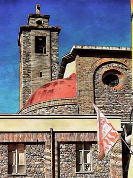 Church Architecture Passignano sul Trasimeno by Dorothy Berry-Lound