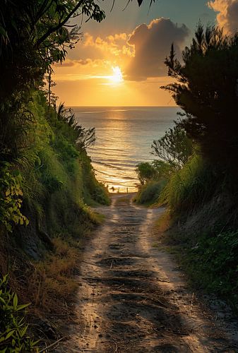 Auf dem Weg an den Strand