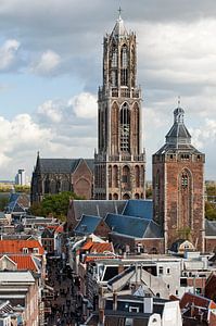 Cathedral tower, Buurkerk and the Steenweg. by Ramon Mosterd