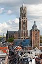 Domtoren, Buurkerk en de Steenweg. van Ramon Mosterd thumbnail
