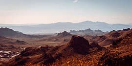 Gebirgszüge bei Oatman von Marald Bes