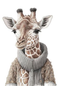 Giraffenporträt von Wijaki Thaisusuken