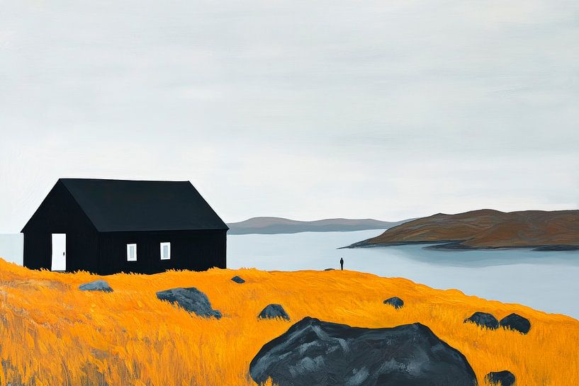 Schwarzhaus on the water - Landscape by Poster Art Shop