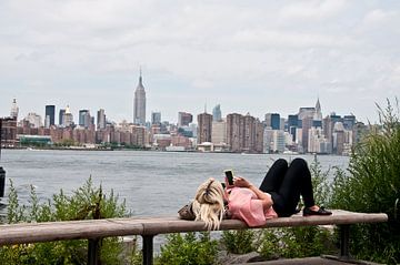 Faule New Yorker Skyline von Jacintha Van beveren